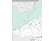 McDowell County, NC <br /> Wall Map <br /> Premium Style 2024 Map