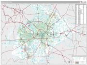 Wake County, NC <br /> Wall Map <br /> Premium Style 2024 Map