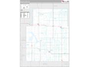 Nelson County, ND <br /> Wall Map <br /> Premium Style 2024 Map