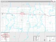 Stark County, ND <br /> Wall Map <br /> Premium Style 2024 Map