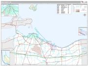 Erie County, OH <br /> Wall Map <br /> Premium Style 2024 Map
