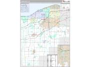 Lorain County, OH <br /> Wall Map <br /> Premium Style 2024 Map