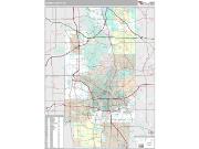 Summit County, OH <br /> Wall Map <br /> Premium Style 2024 Map