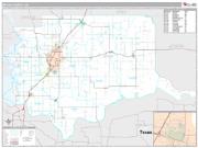 Bryan County, OK <br /> Wall Map <br /> Premium Style 2024 Map