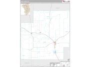 Coal County, OK <br /> Wall Map <br /> Premium Style 2024 Map