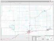 Custer County, OK <br /> Wall Map <br /> Premium Style 2024 Map