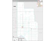 Harmon County, OK <br /> Wall Map <br /> Premium Style 2024 Map
