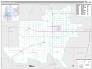 Jackson County, OK <br /> Wall Map <br /> Premium Style 2024 Map