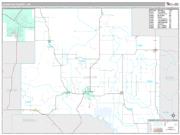 Johnston County, OK <br /> Wall Map <br /> Premium Style 2024 Map