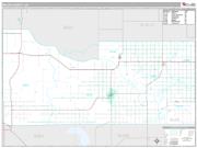 Major County, OK <br /> Wall Map <br /> Premium Style 2024 Map