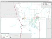 Murray County, OK <br /> Wall Map <br /> Premium Style 2024 Map