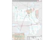 Muskogee County, OK <br /> Wall Map <br /> Premium Style 2024 Map