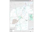 Pittsburg County, OK <br /> Wall Map <br /> Premium Style 2024 Map