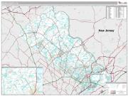 Bucks County, PA <br /> Wall Map <br /> Premium Style 2024 Map