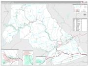 Clinton County, PA <br /> Wall Map <br /> Premium Style 2024 Map