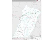 Fulton County, PA <br /> Wall Map <br /> Premium Style 2024 Map