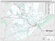 Monroe County, PA <br /> Wall Map <br /> Premium Style 2024 Map