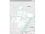 Pike County, PA <br /> Wall Map <br /> Premium Style 2024 Map