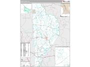 Wayne County, PA <br /> Wall Map <br /> Premium Style 2024 Map
