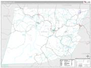 Wyoming County, PA <br /> Wall Map <br /> Premium Style 2024 Map