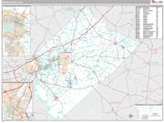 Aiken County, SC <br /> Wall Map <br /> Premium Style 2024 Map