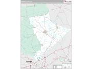 Edgefield County, SC <br /> Wall Map <br /> Premium Style 2024 Map