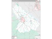 Greenwood County, SC <br /> Wall Map <br /> Premium Style 2024 Map