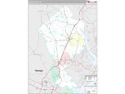 Jasper County, SC <br /> Wall Map <br /> Premium Style 2024 Map