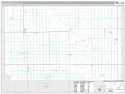 Hutchinson County, SD <br /> Wall Map <br /> Premium Style 2024 Map