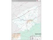 Greene County, TN <br /> Wall Map <br /> Premium Style 2024 Map