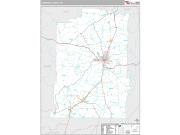 Lawrence County, TN <br /> Wall Map <br /> Premium Style 2024 Map