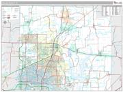 Collin County, TX <br /> Wall Map <br /> Premium Style 2024 Map