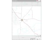Garza County, TX <br /> Wall Map <br /> Premium Style 2024 Map
