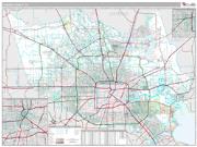 Harris County, TX <br /> Wall Map <br /> Premium Style 2024 Map