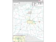Lamar County, TX <br /> Wall Map <br /> Premium Style 2024 Map