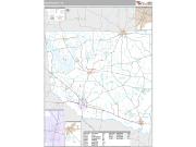 Wood County, TX <br /> Wall Map <br /> Premium Style 2024 Map