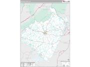 Bedford County, VA <br /> Wall Map <br /> Premium Style 2024 Map