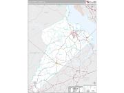 Isle of Wight County, VA <br /> Wall Map <br /> Premium Style 2024 Map