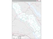 King and Queen County, VA <br /> Wall Map <br /> Premium Style 2024 Map