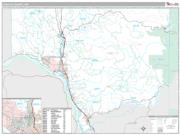Cowlitz County, WA <br /> Wall Map <br /> Premium Style 2024 Map