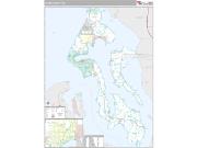 Island County, WA <br /> Wall Map <br /> Premium Style 2024 Map