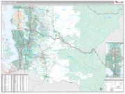 King County, WA <br /> Wall Map <br /> Premium Style 2024 Map