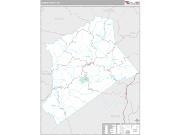 Gilmer County, WV <br /> Wall Map <br /> Premium Style 2024 Map
