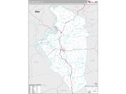 Jackson County, WV <br /> Wall Map <br /> Premium Style 2024 Map