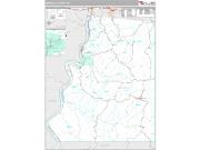 Marshall County, WV <br /> Wall Map <br /> Premium Style 2024 Map