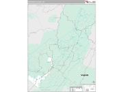 Pocahontas County, WV <br /> Wall Map <br /> Premium Style 2024 Map