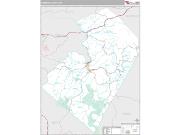 Summers County, WV <br /> Wall Map <br /> Premium Style 2024 Map