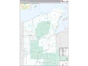 Bayfield County, WI <br /> Wall Map <br /> Premium Style 2024 Map