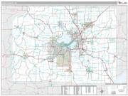Dane County, WI <br /> Wall Map <br /> Premium Style 2024 Map