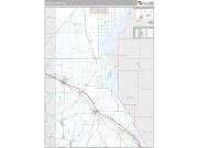 Juneau County, WI <br /> Wall Map <br /> Premium Style 2024 Map